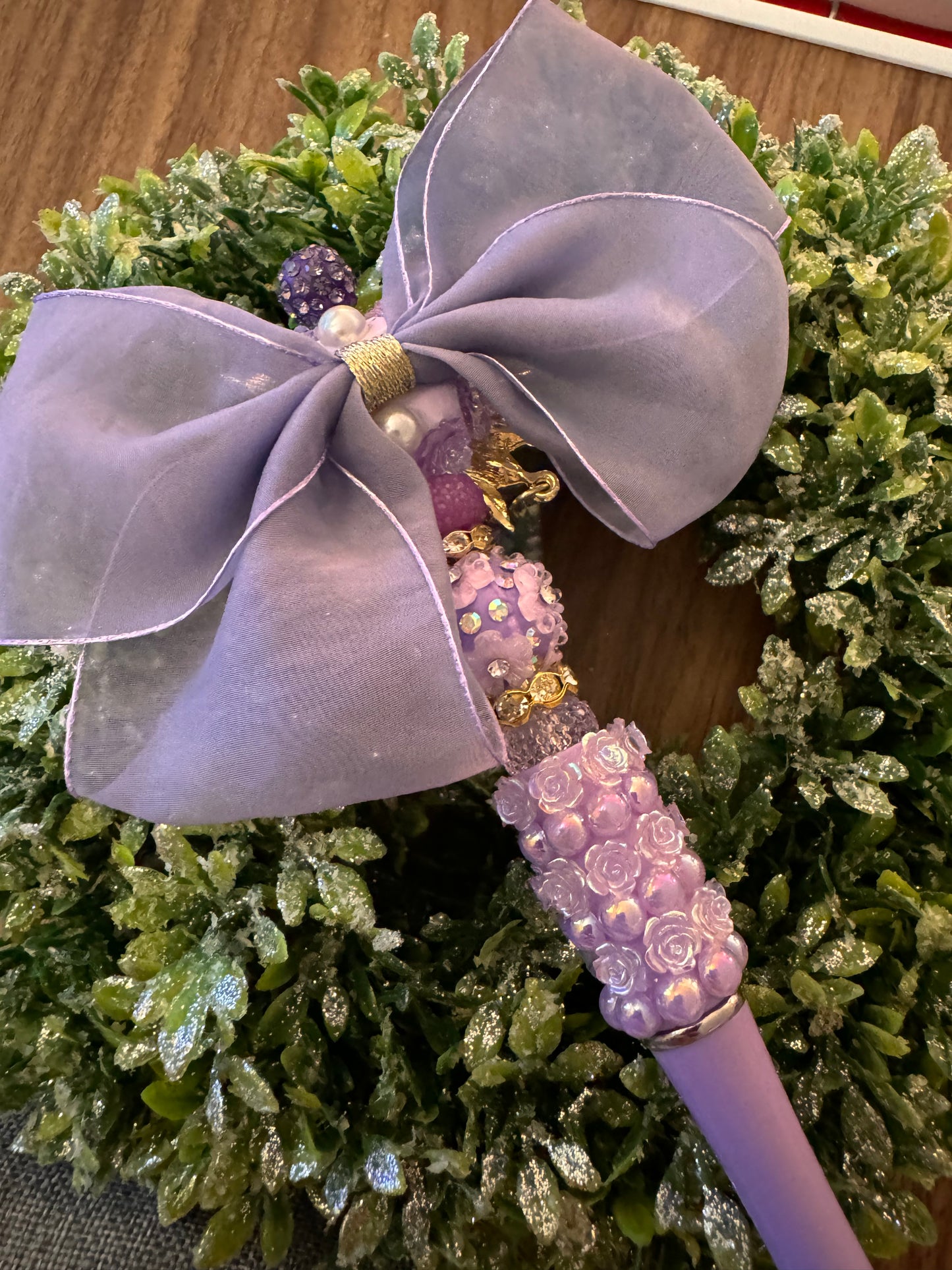 Purple Butterfly Bow Pen