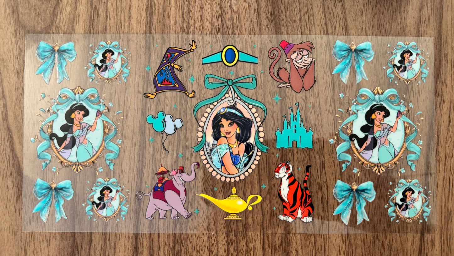 Fancy Teal Princess Cup Wrap