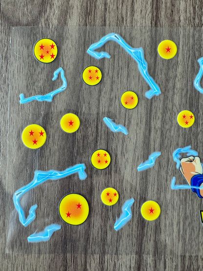 Electric Anime Dragon Guy Cup Wrap