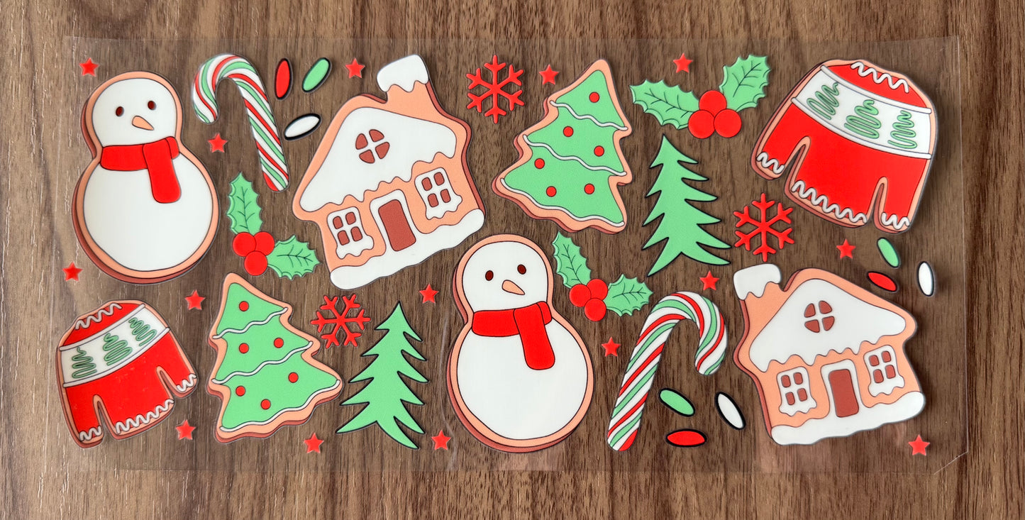 Frosted Christmas Cookies Cup Wrap