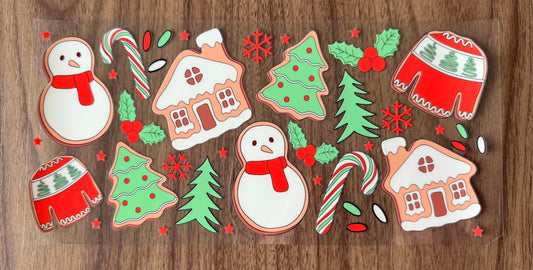 Frosted Christmas Cookies Cup Wrap