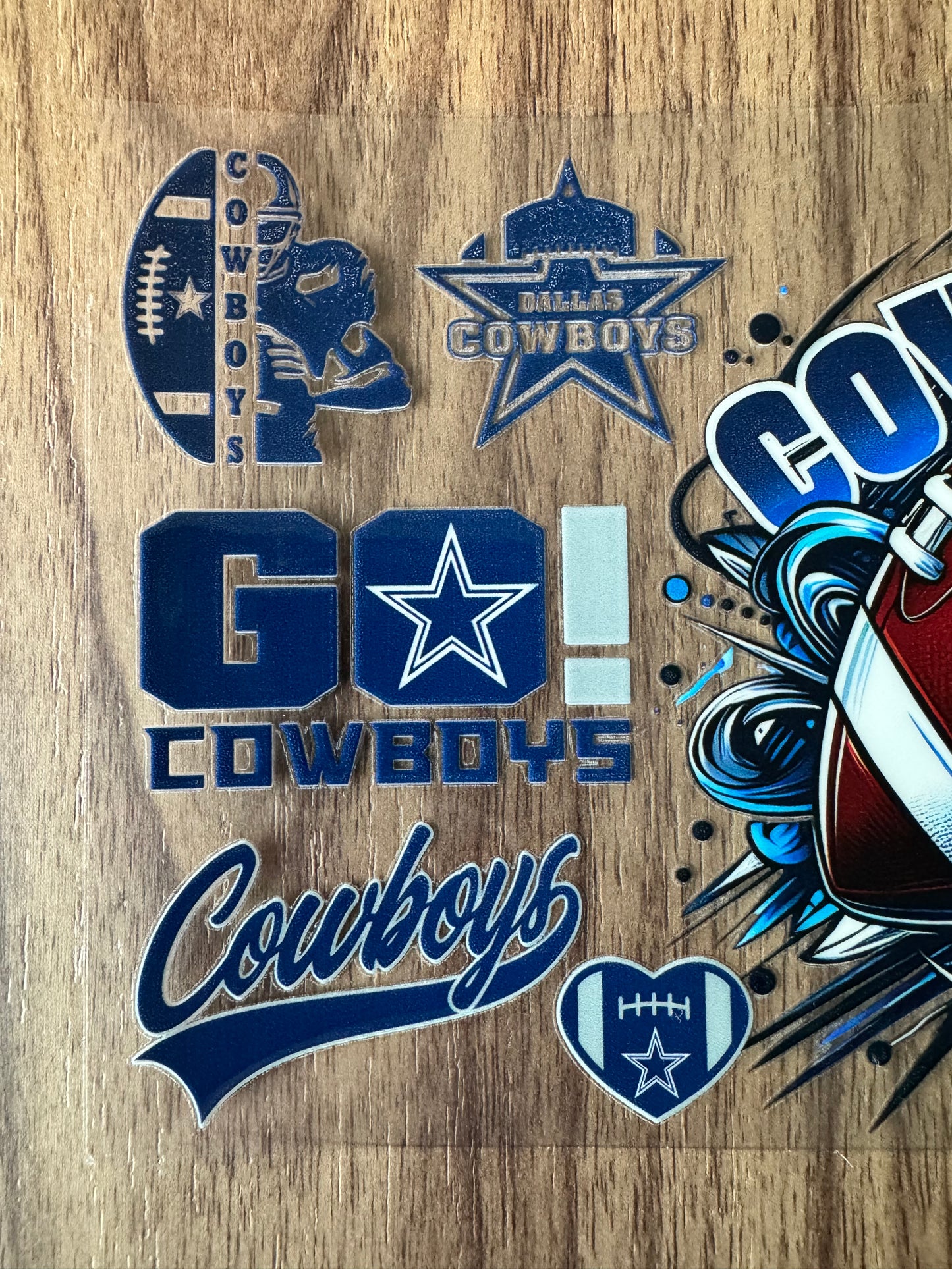 Dallas Football Ball Cup Wrap
