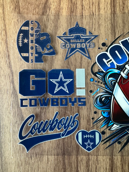 Dallas Football Ball Cup Wrap