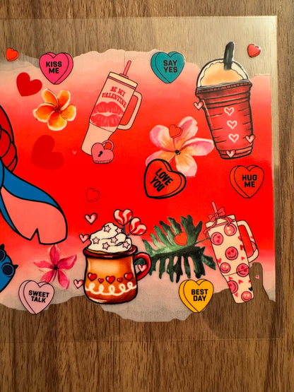 V-Day Blue Alien Cup Wrap