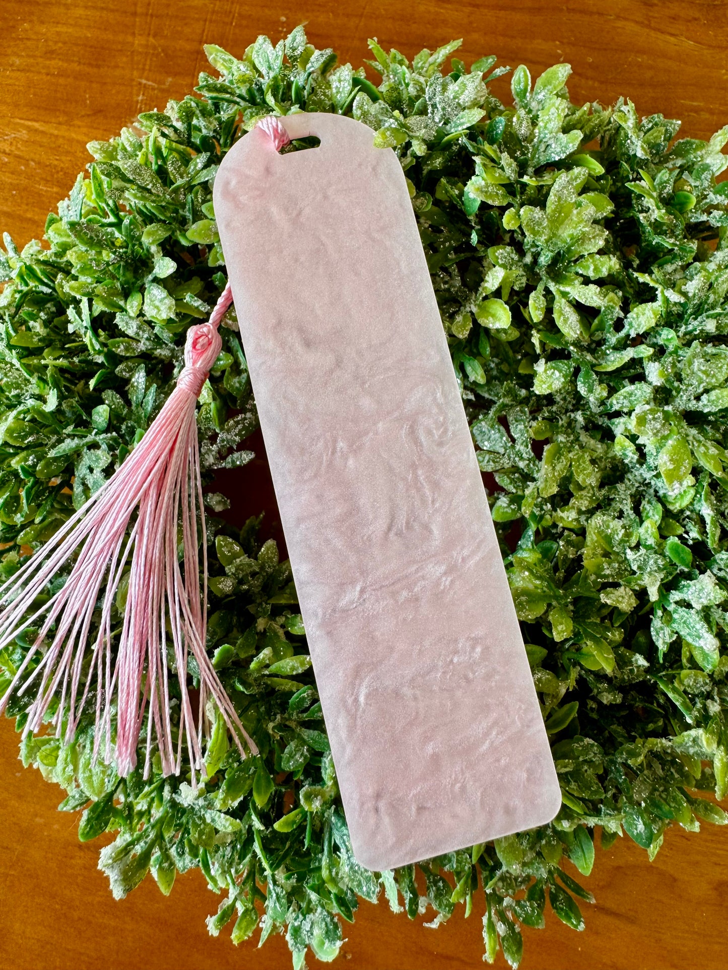 Pink Marble Bookmark
