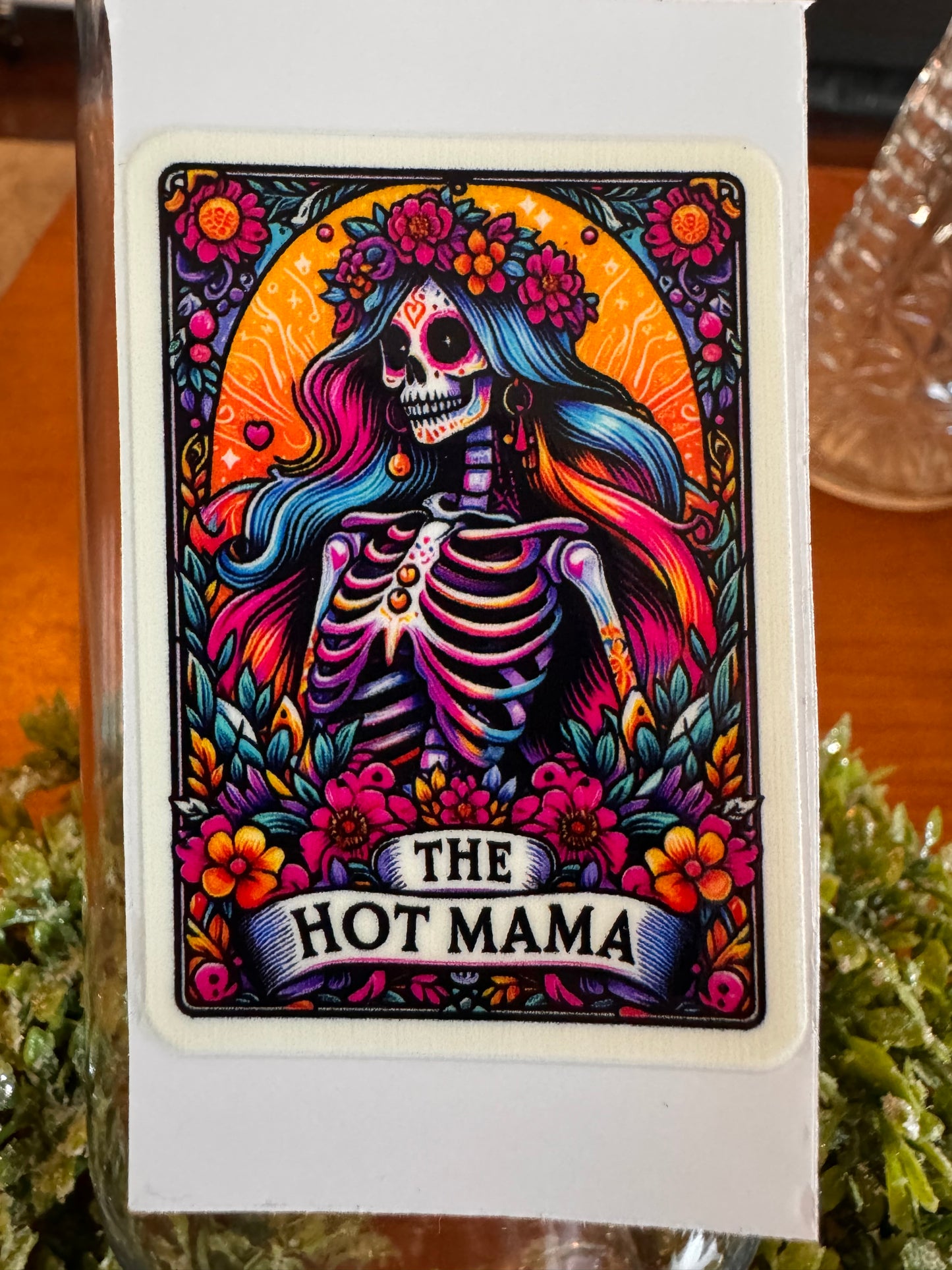 The Hot Mama Tarot Card Decal