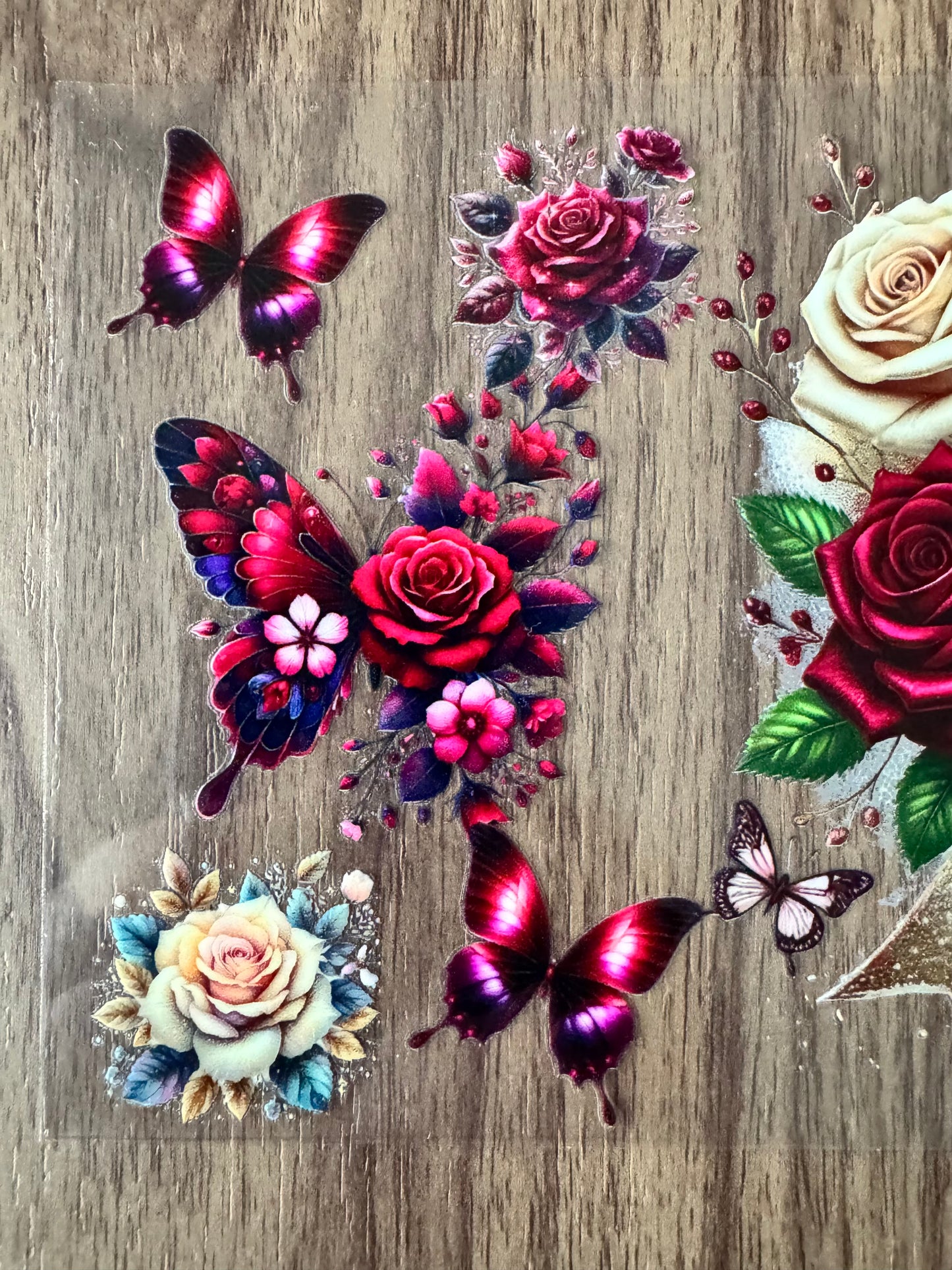 Cream & Maroon Awareness Ribbon Cup Wrap