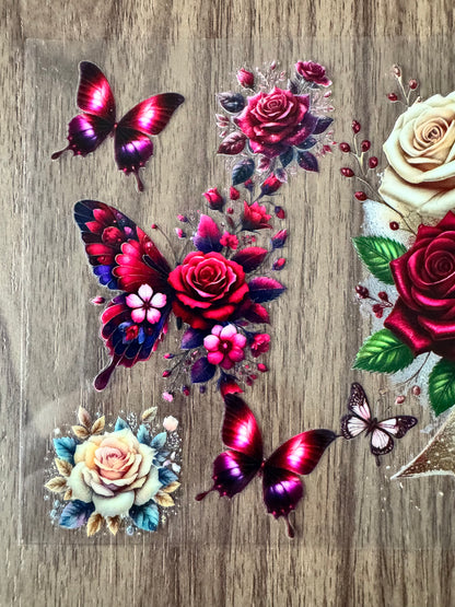 Cream & Maroon Awareness Ribbon Cup Wrap