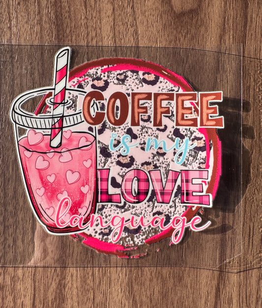 Coffee is Love Language Decal Sheet