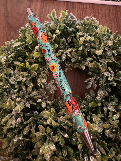 Flowery Teacher Pen