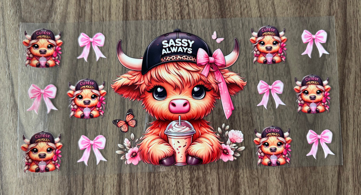 Sassy Always Cow Cup Wrap