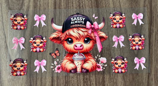 Sassy Always Cow Cup Wrap