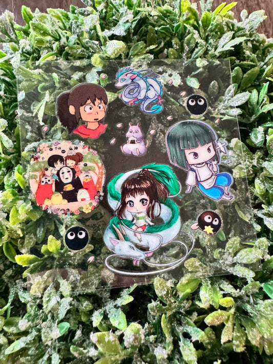 Anime Girl Circle Decal