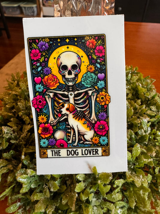 The Dog Lover Tarot Card Decal