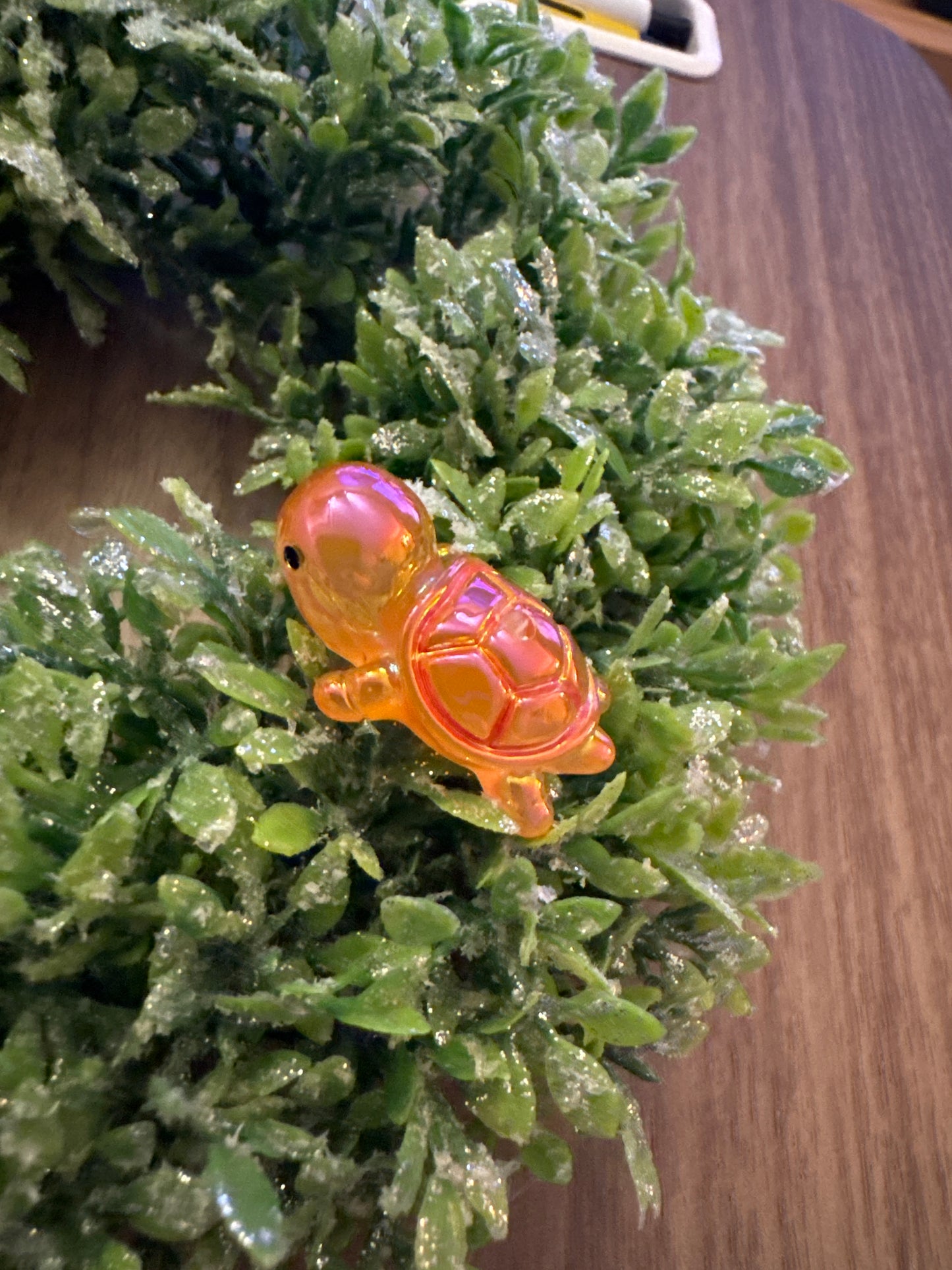 Orange Acrylic Turtle Focal (3-D)