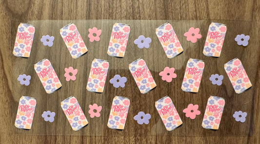 Flowery Doctor Drink Cup Wrap