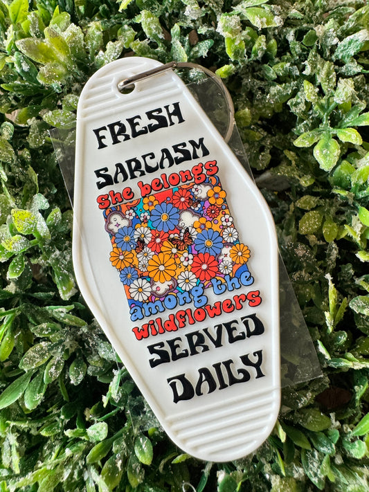 Fresh Sarcasm Keychain Decal