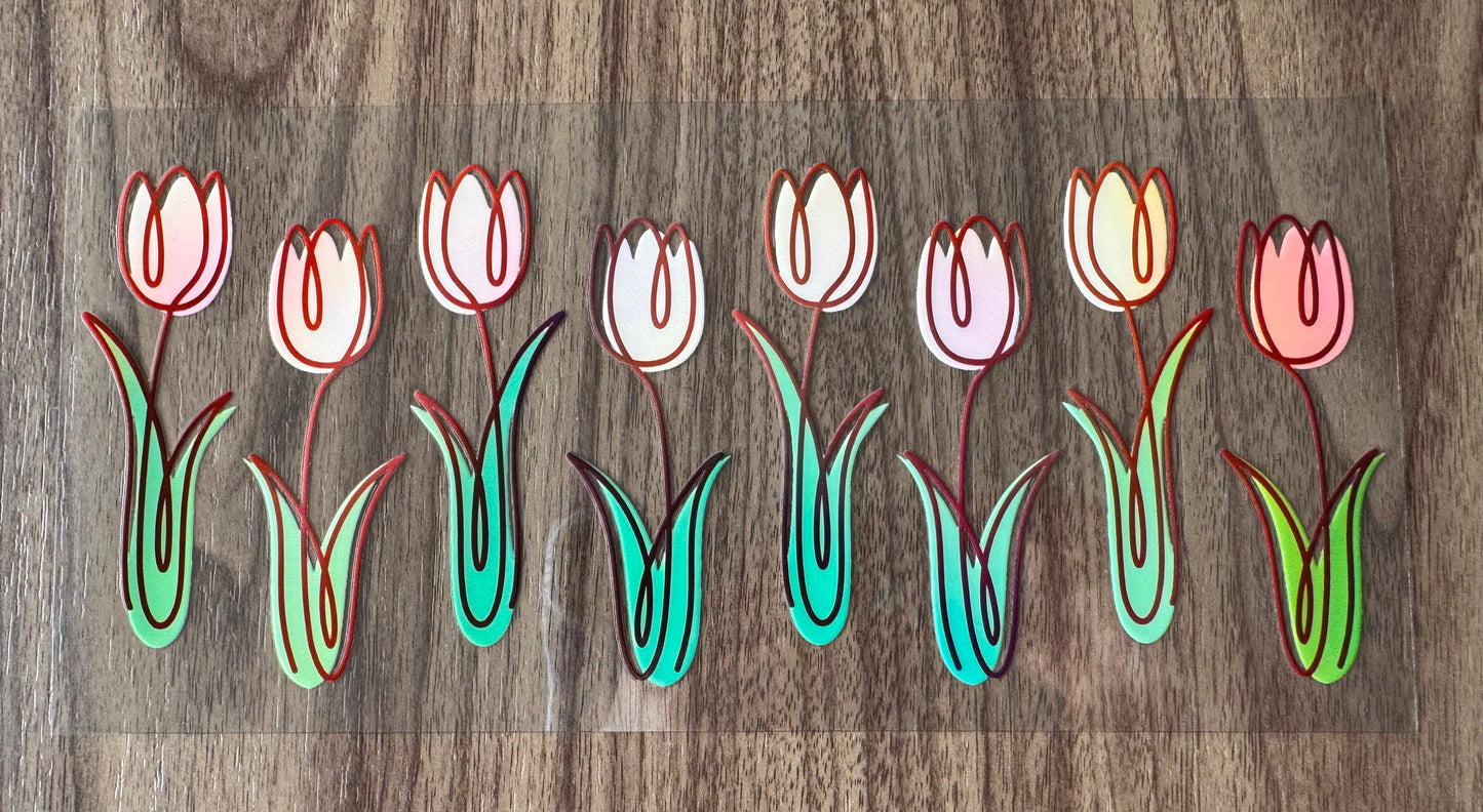Light Pink Tulips Cup Wrap