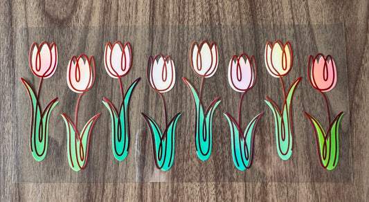 Light Pink Tulips Cup Wrap