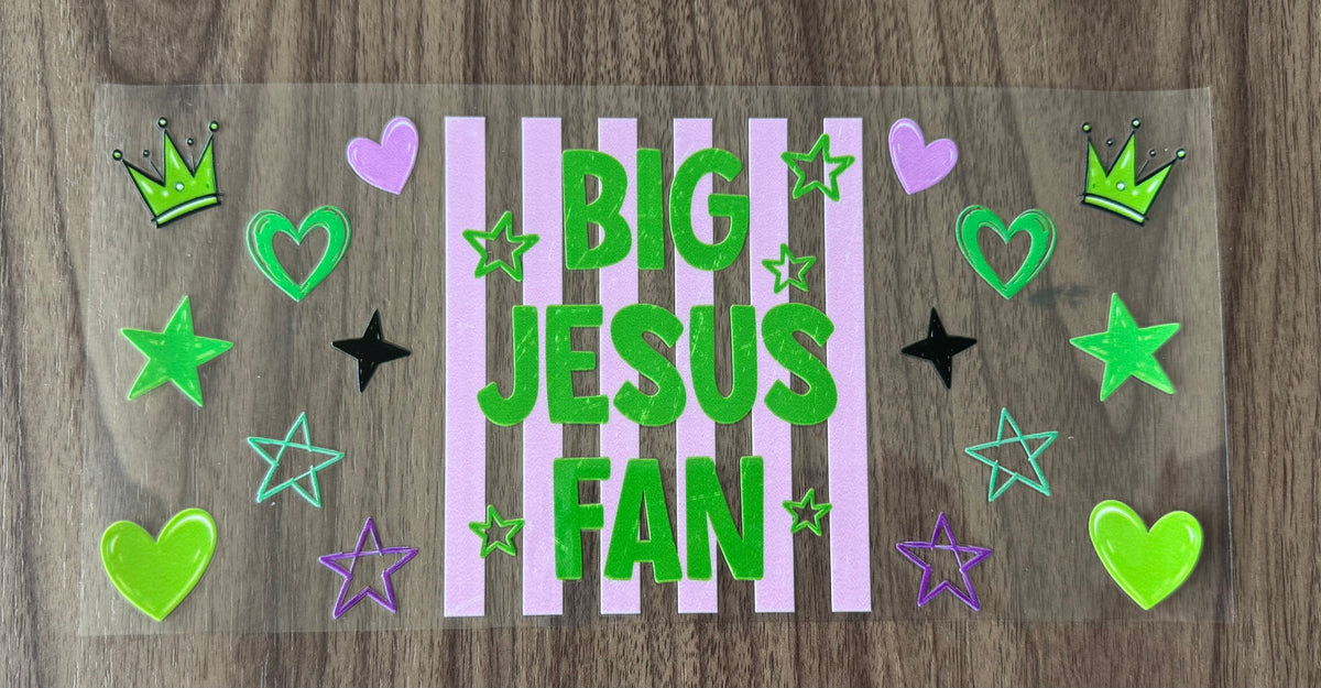 Big Jesus Fan Cup Wrap