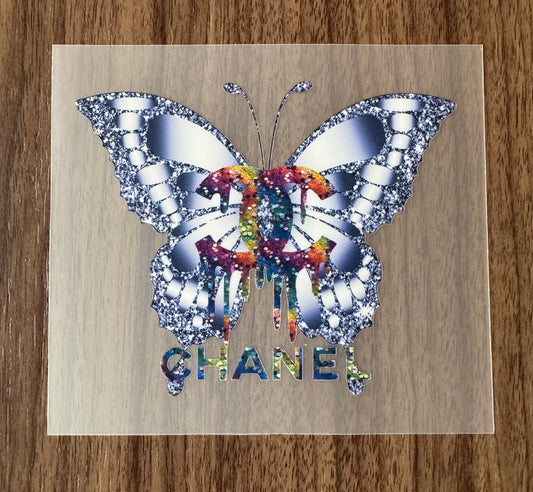 Silver C Boujee Butterfly Transfer