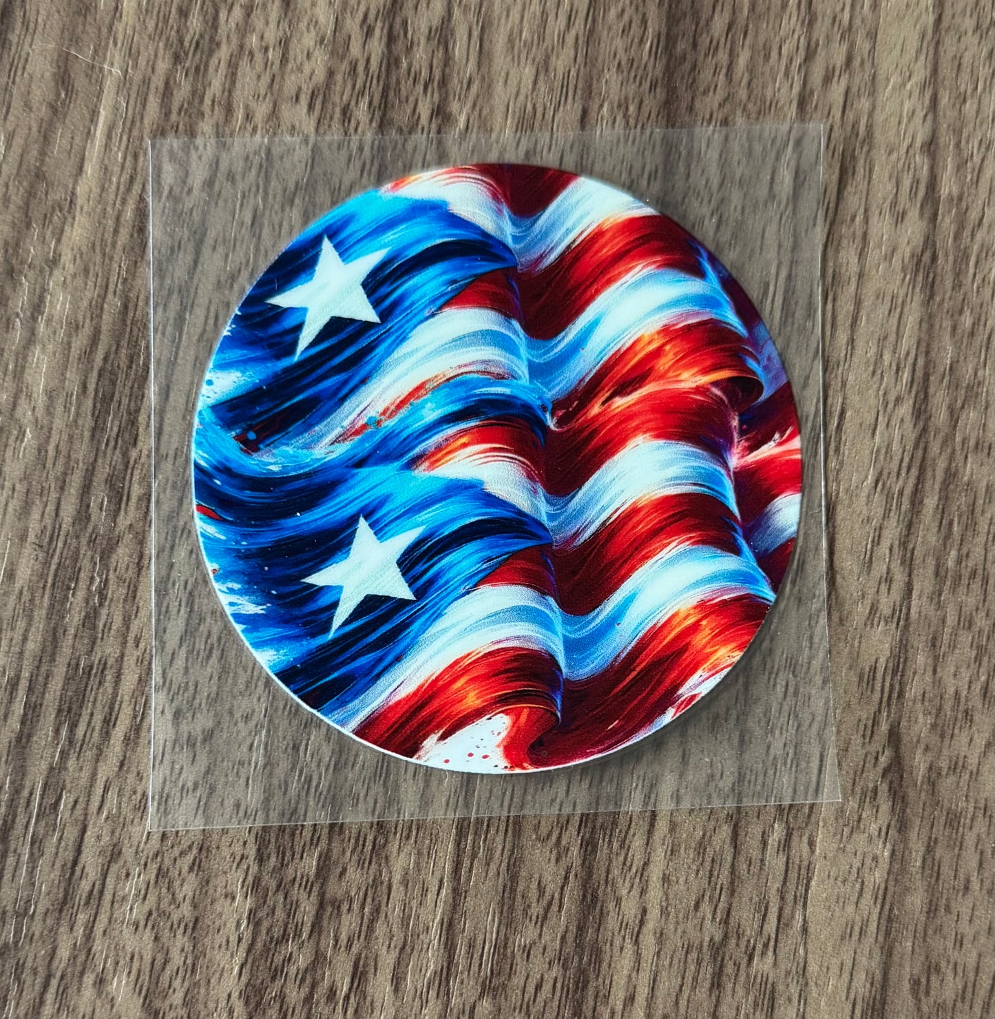 PR Flag Circle Decal