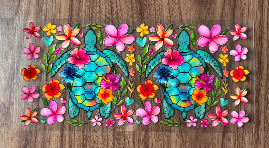 Flowery Sea Turtles Cup Wrap