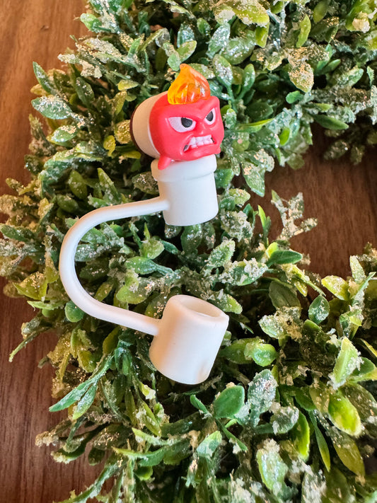 Red Emotion Straw Topper