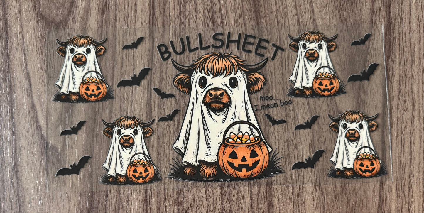 Bullsheet Halloween Cow Cup Wrap