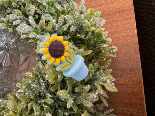 Light Blue Sunflower Focal