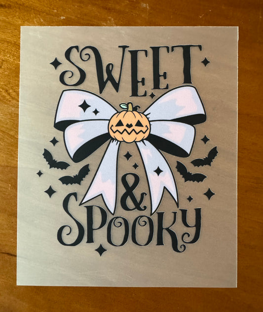 Sweet & Spooky Bow Transfer