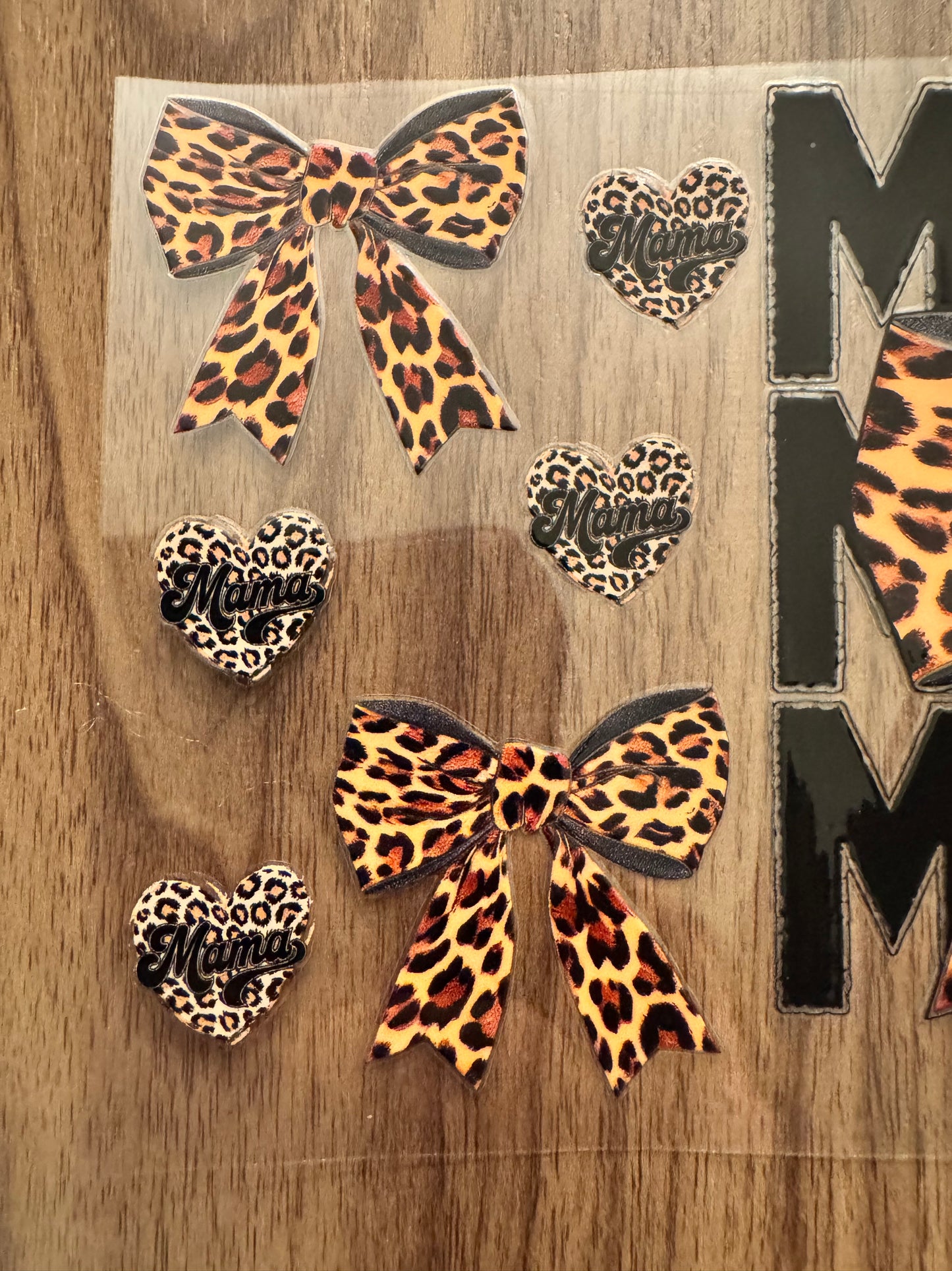 Leopard Mama Bow Cup Wrap