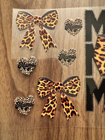 Leopard Mama Bow Cup Wrap