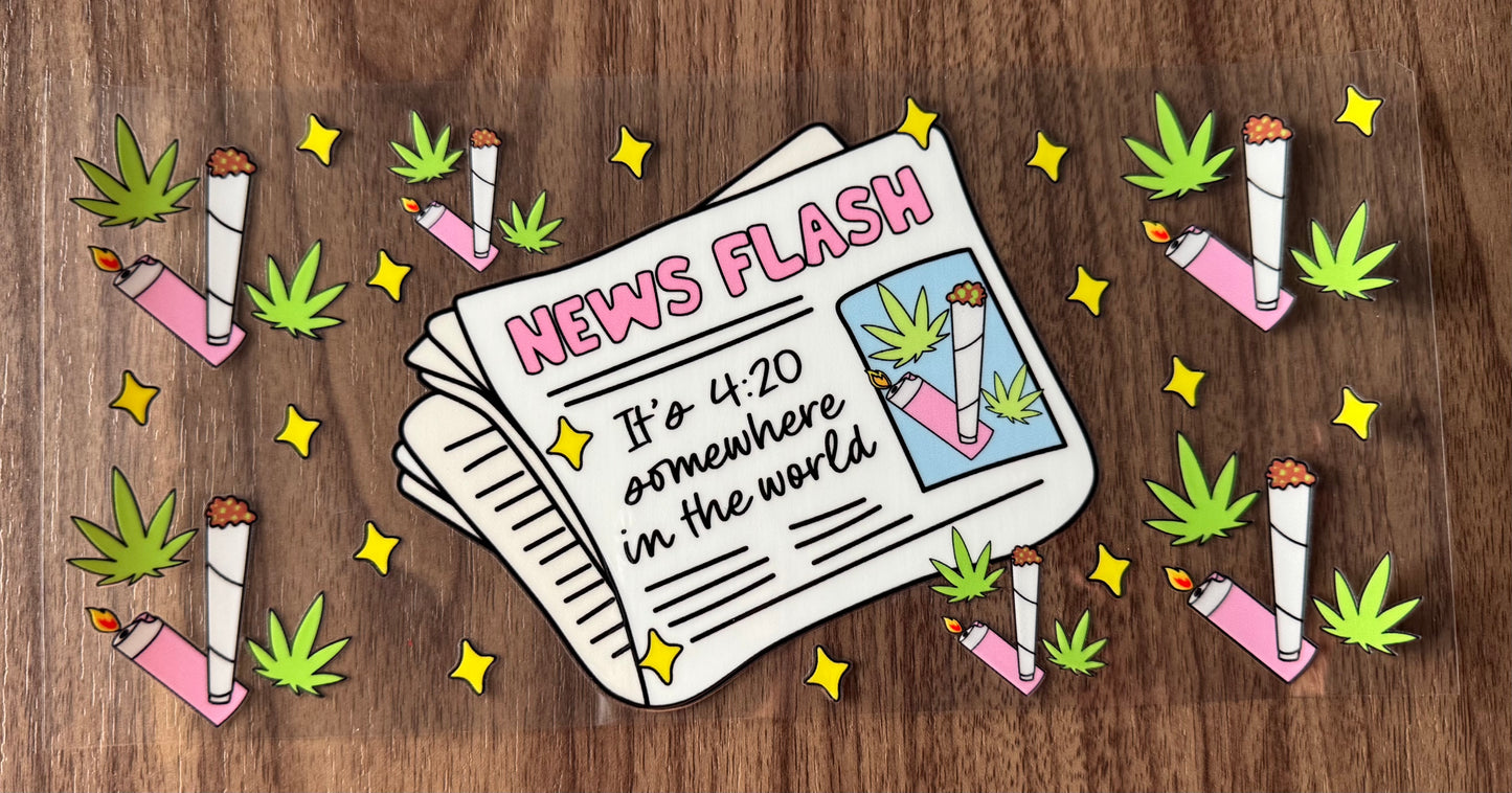 420 News Flash Cup Wrap
