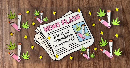 420 News Flash Cup Wrap