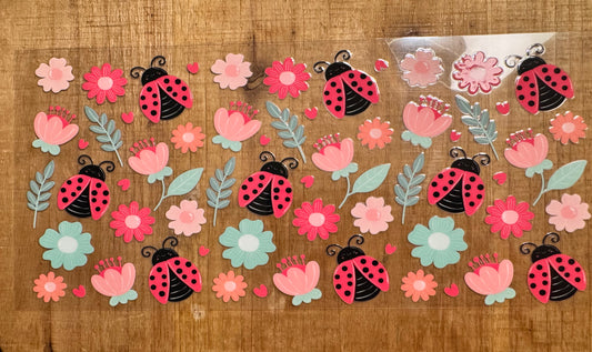 Flowery Ladybug Cup Wrap