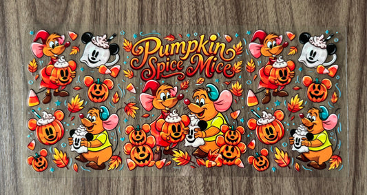 Pumpkin Spice Mice Cup Wrap