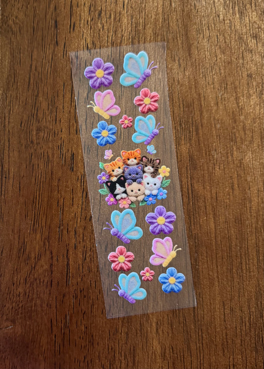Flowery Kittens Pen Wrap