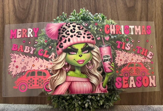 Boujee Grinch Cup Wrap