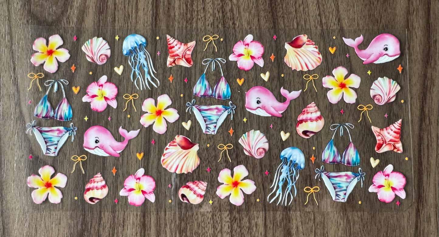 Summer Ocean Things Cup Wrap