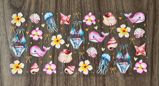 Summer Ocean Things Cup Wrap