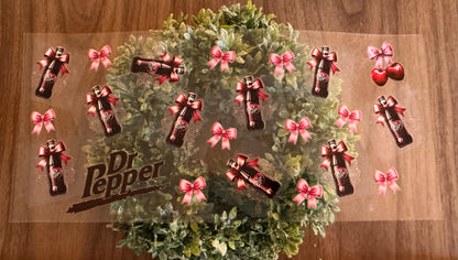 Dr. Pepper Bow Cup Wrap