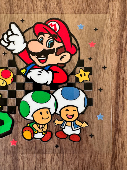 Checkered Super Bros Cup Wrap