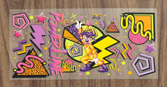 Power Star Cartoon Cup Wrap