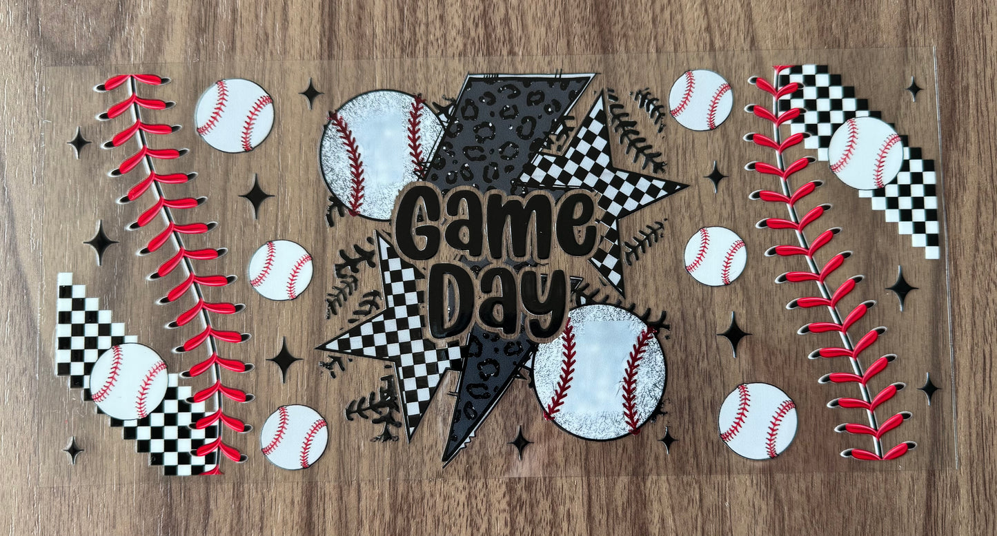 Baseball Game Day Cup Wrap