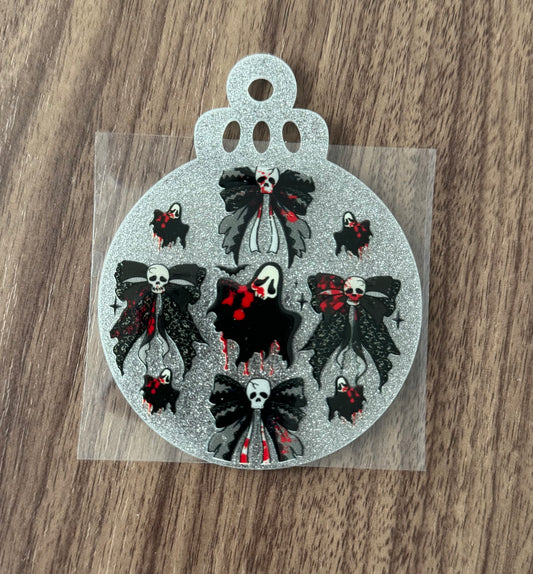 Scary Bows Circle Decal