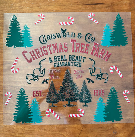 Christmas Tree Farm Cup Wrap