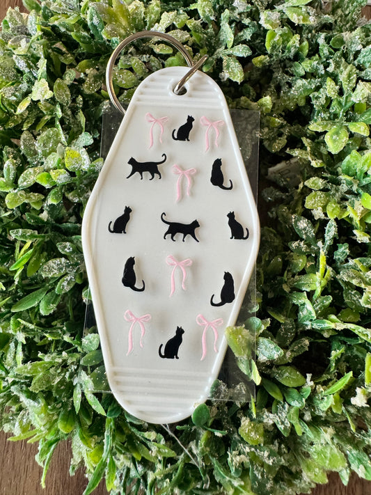 Cats & Bows Keychain Decal