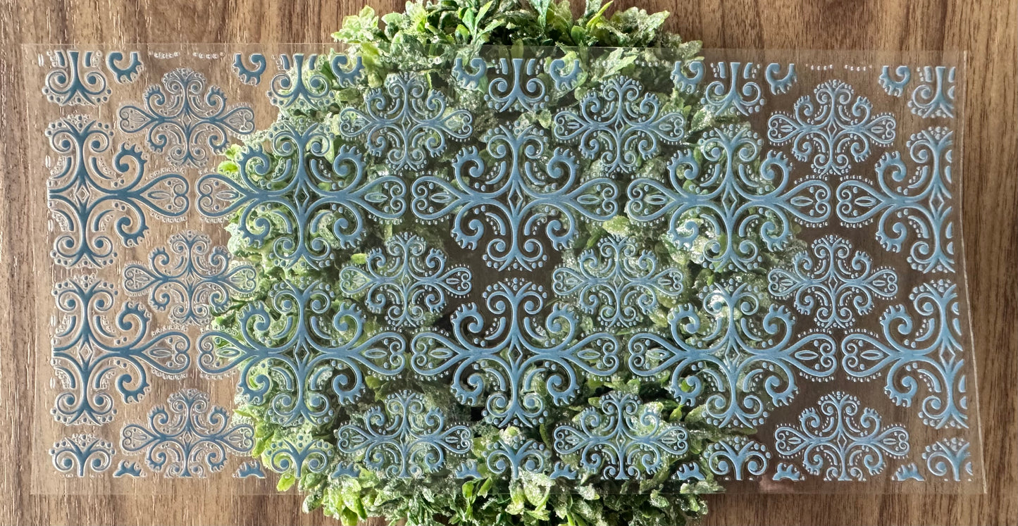 Blue Classic Swirl Design Cup Wrap