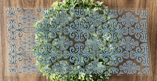 Blue Classic Swirl Design Cup Wrap